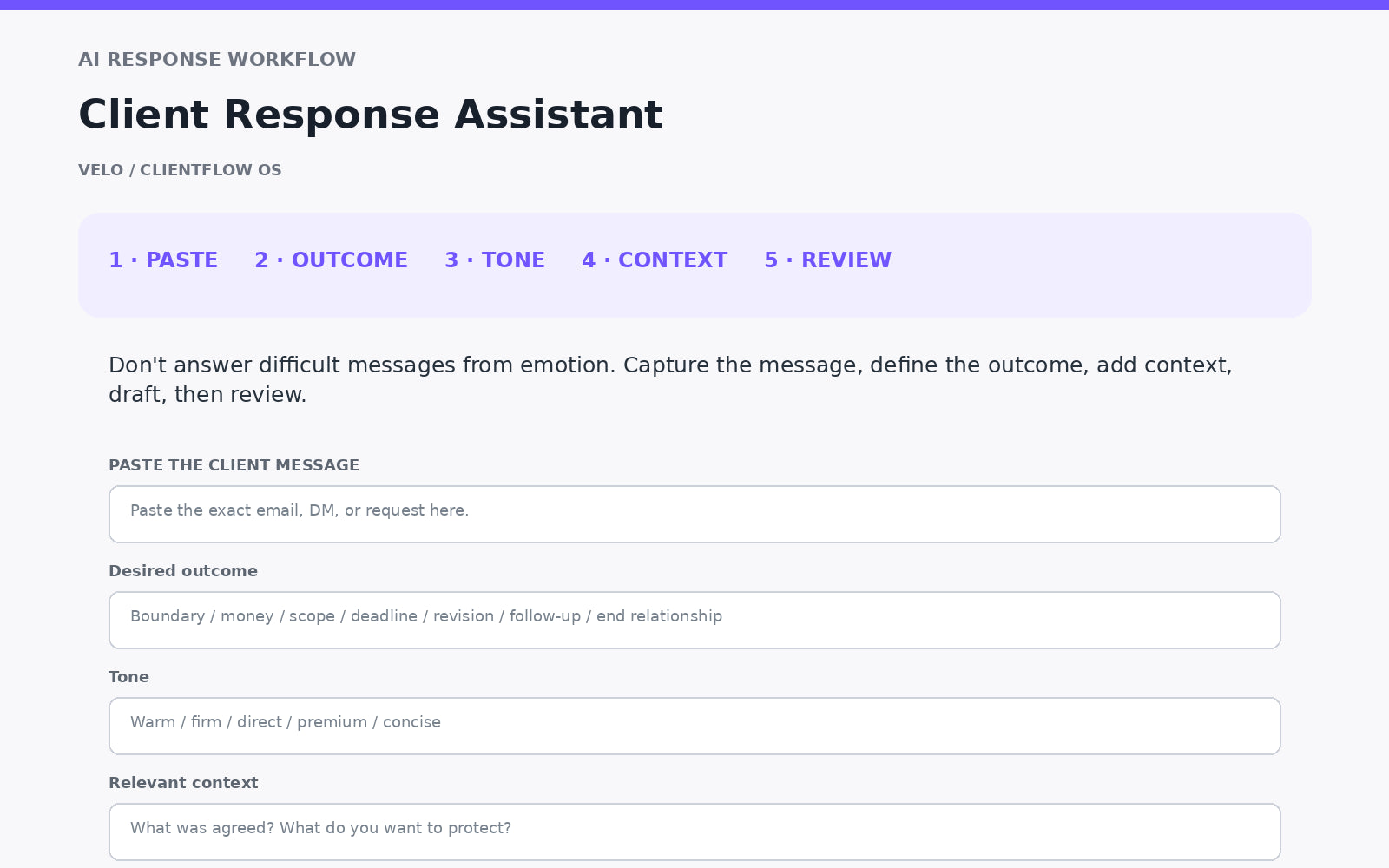 Client Client ClientFlow OS: The Complete Client Management System for Solo Service ...