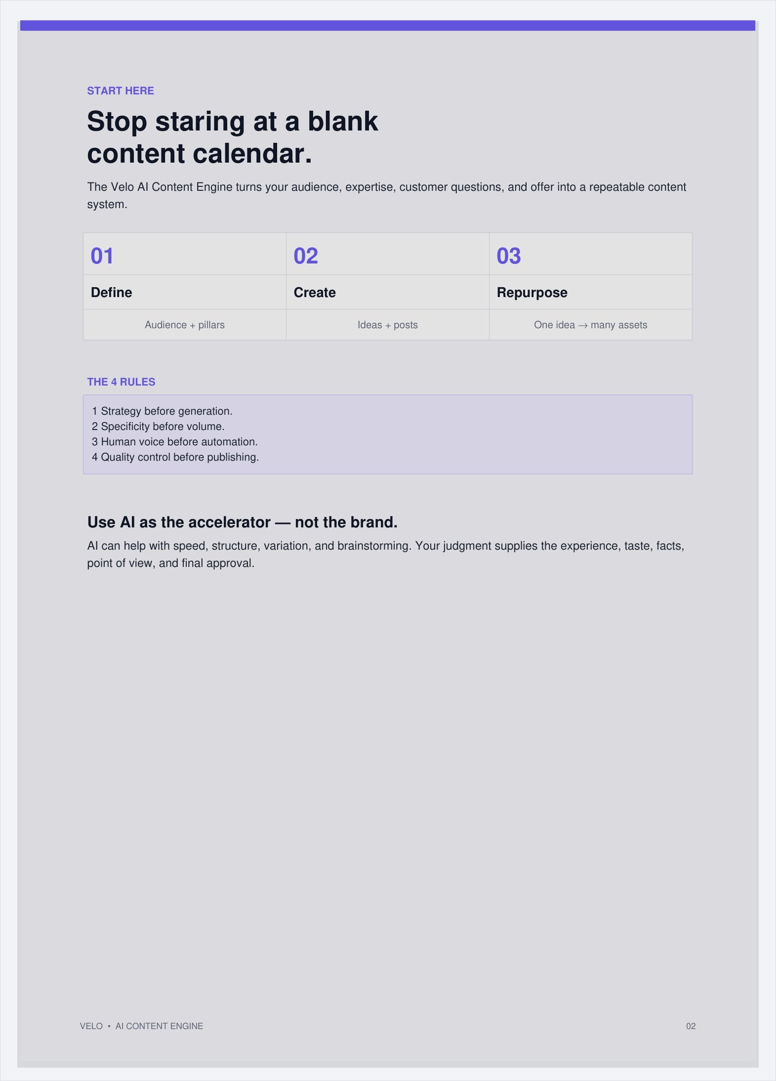 AI Content Creation Guide: Streamline Your Content Process with Velo AI preview 1