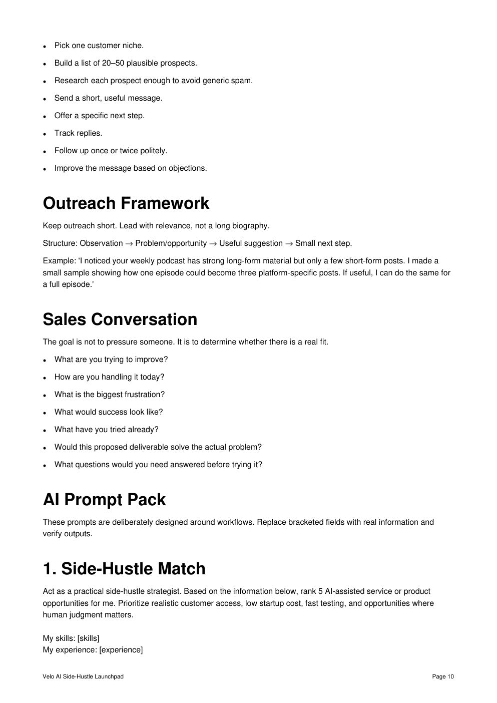 AI Side Hustle Guide: The Velo AI Side-Hustle Launchpad preview 3